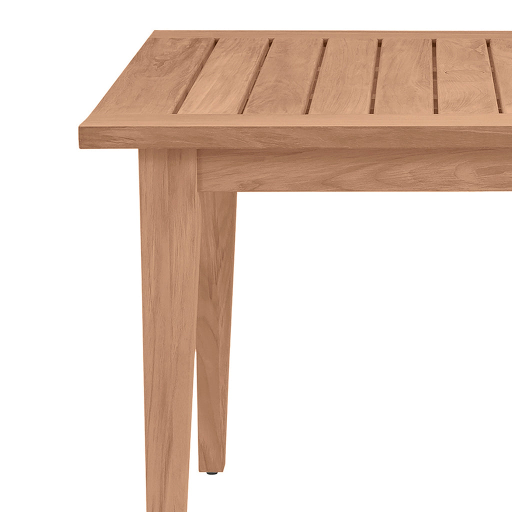 Club Teak 42.25" Square Outdoor Dining Farm Table
