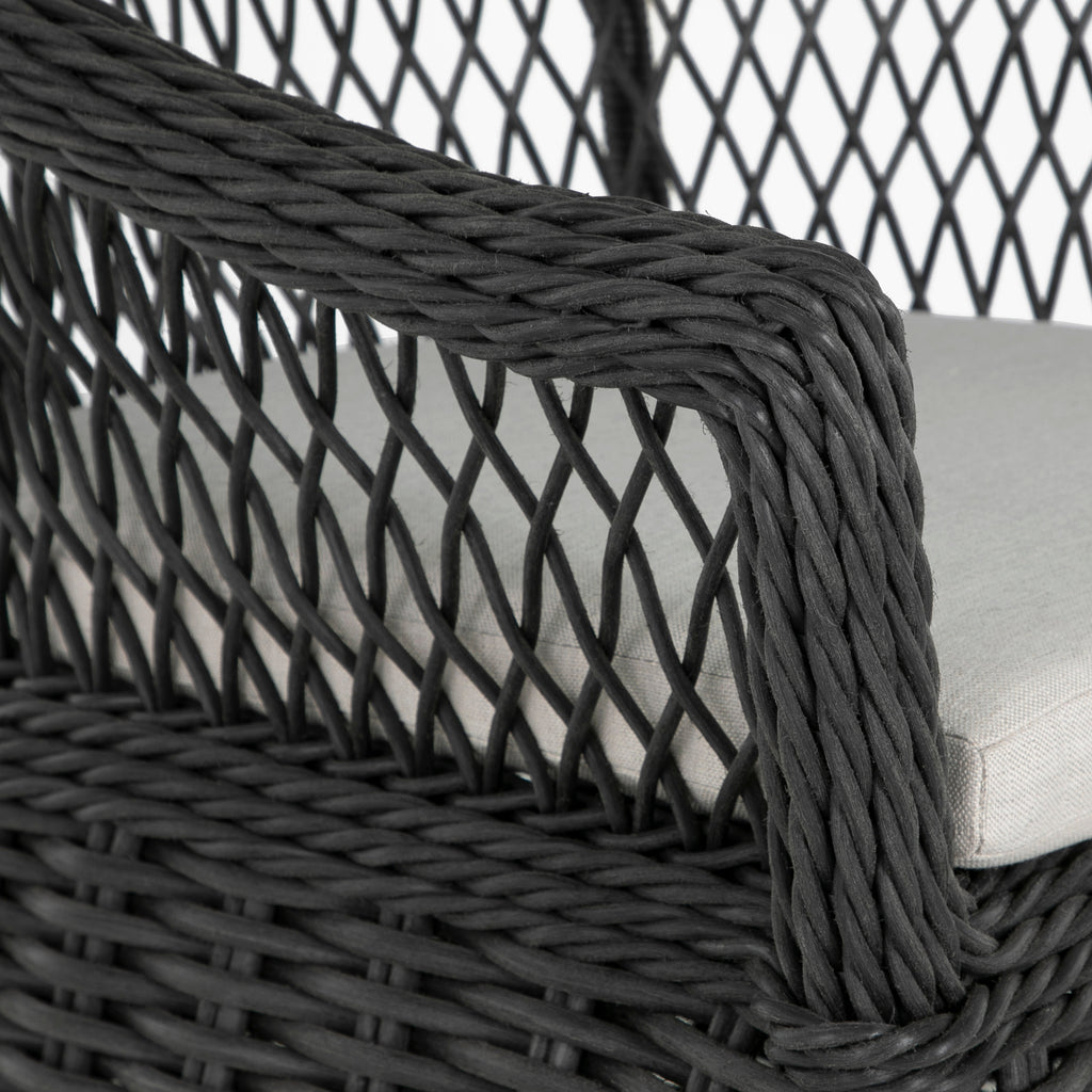 Soho Woven N-Dura Resin Wicker Outdoor Arm Chair