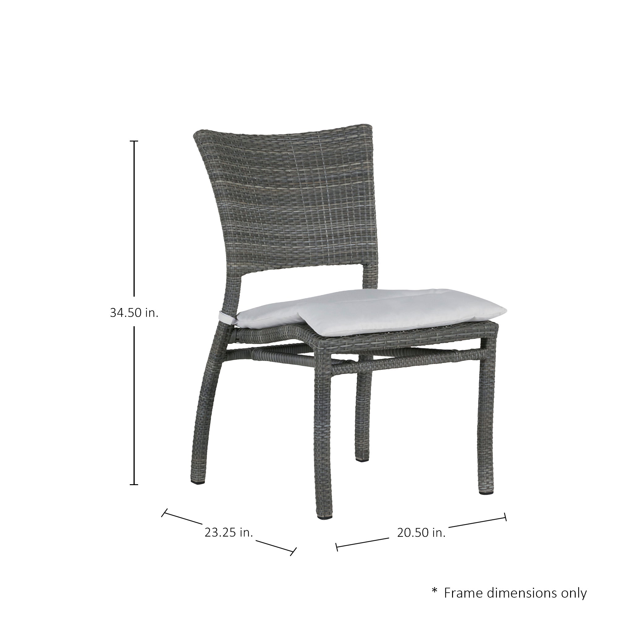Skye Woven Resin Wicker Outdoor Side Chair
