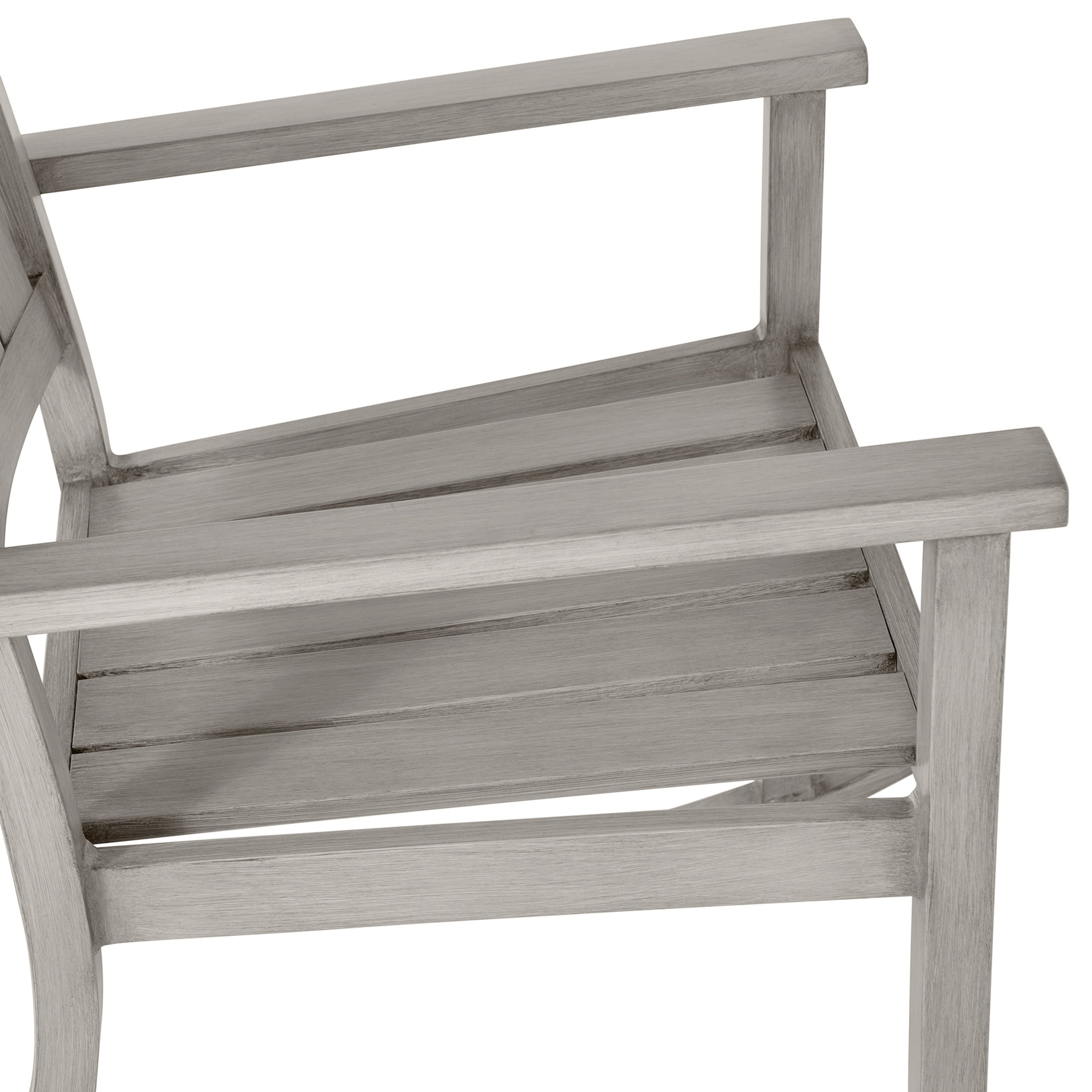 Club Aluminum Outdoor Slatted Rocker Chair