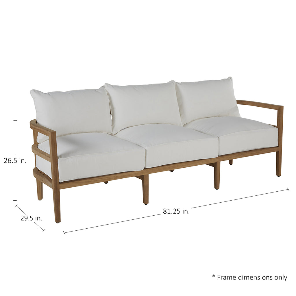 Santa Barbara Wood Outdoor Sofa