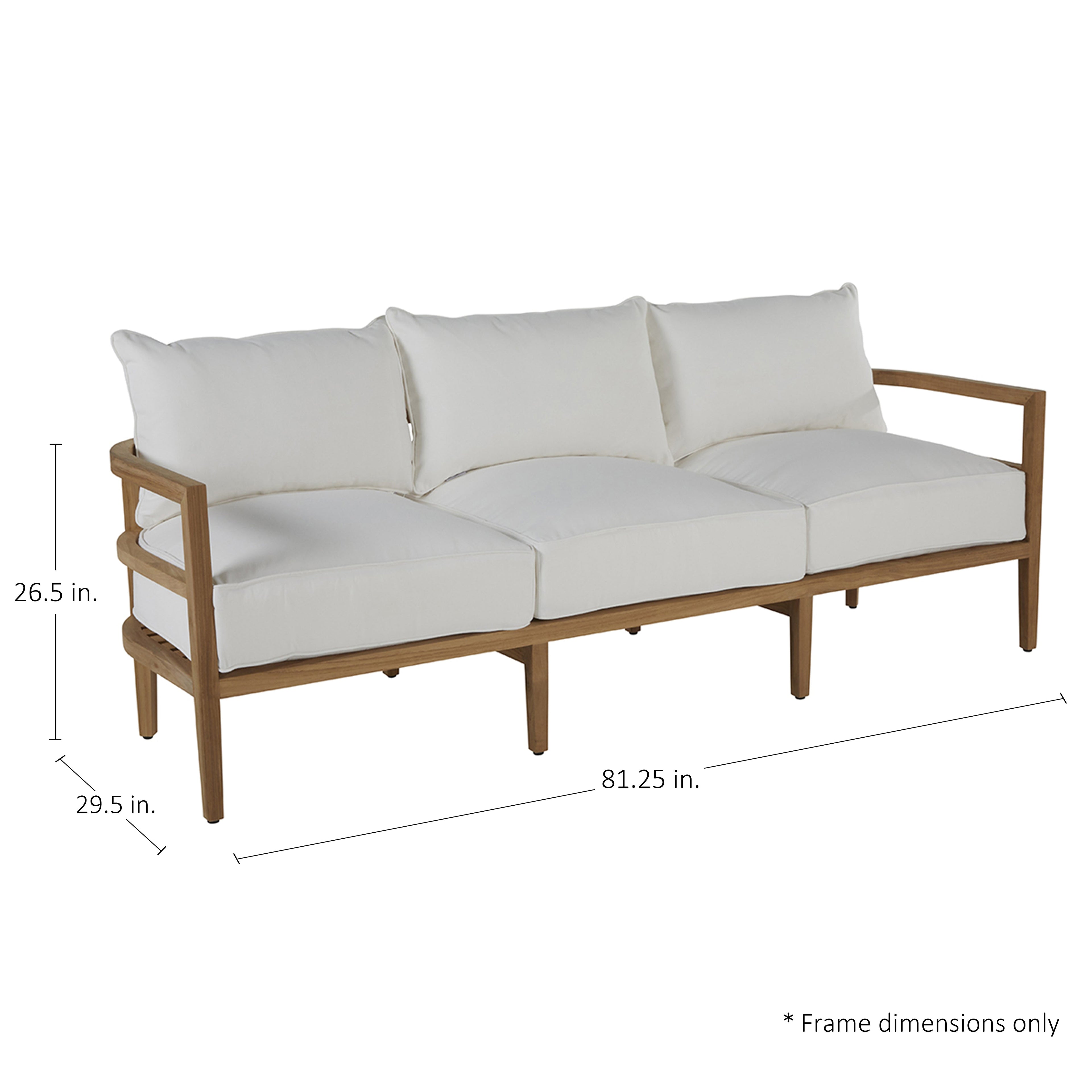 Santa Barbara Wood Outdoor Sofa