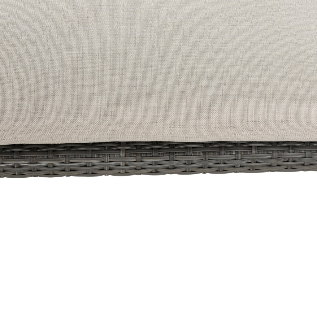 Skye Wicker Outdoor Armless Chaise Lounge