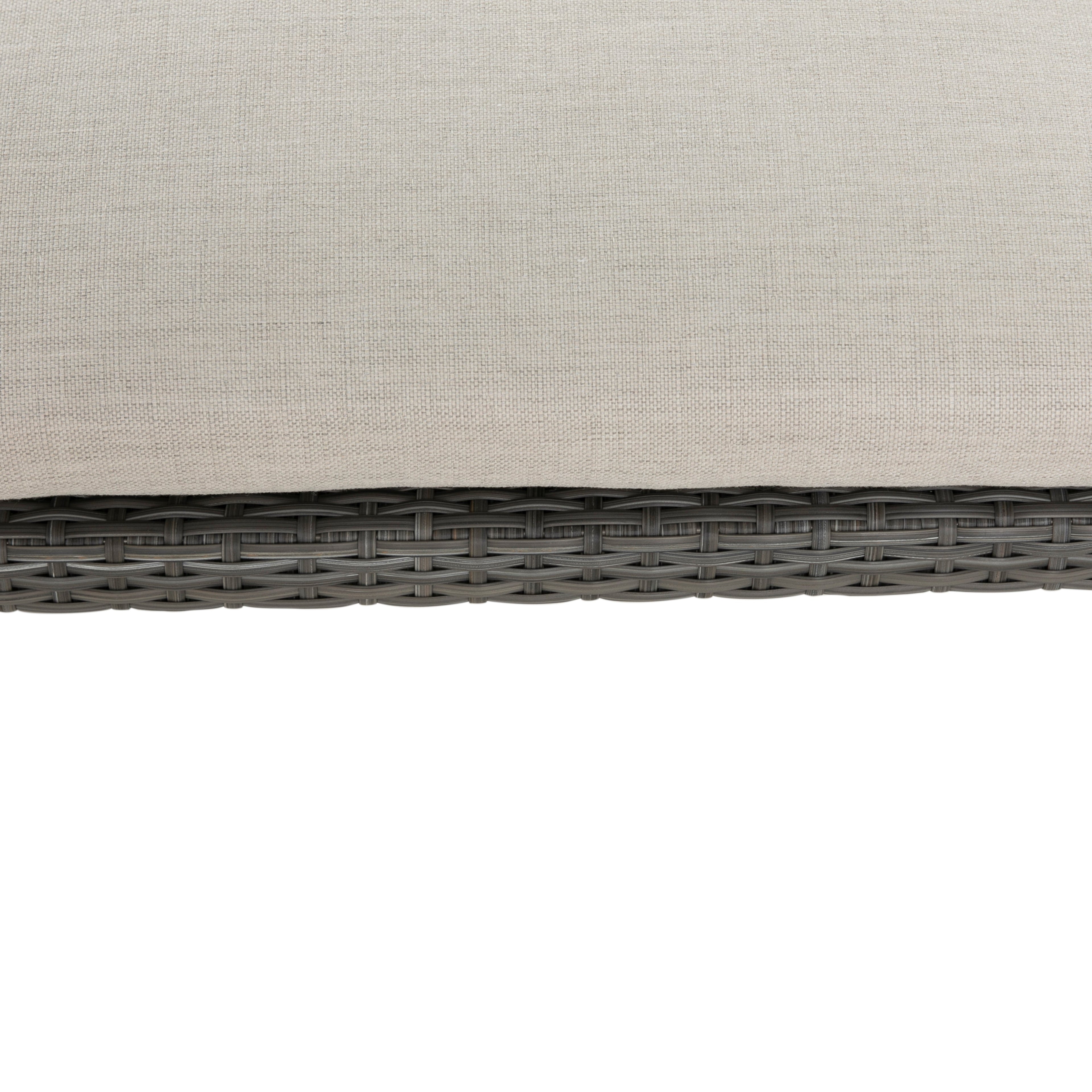 Skye Wicker Outdoor Armless Chaise Lounge
