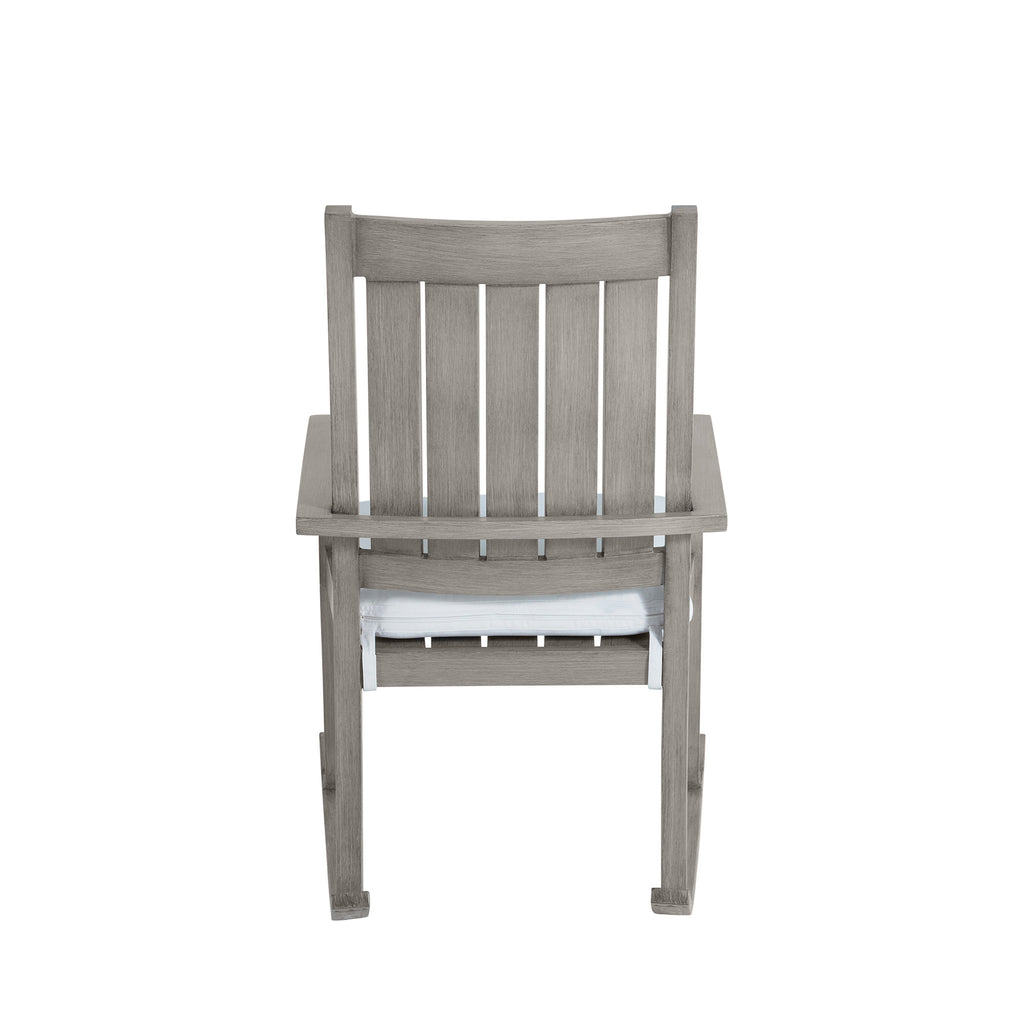 Club Aluminum Outdoor Slatted Rocker Chair