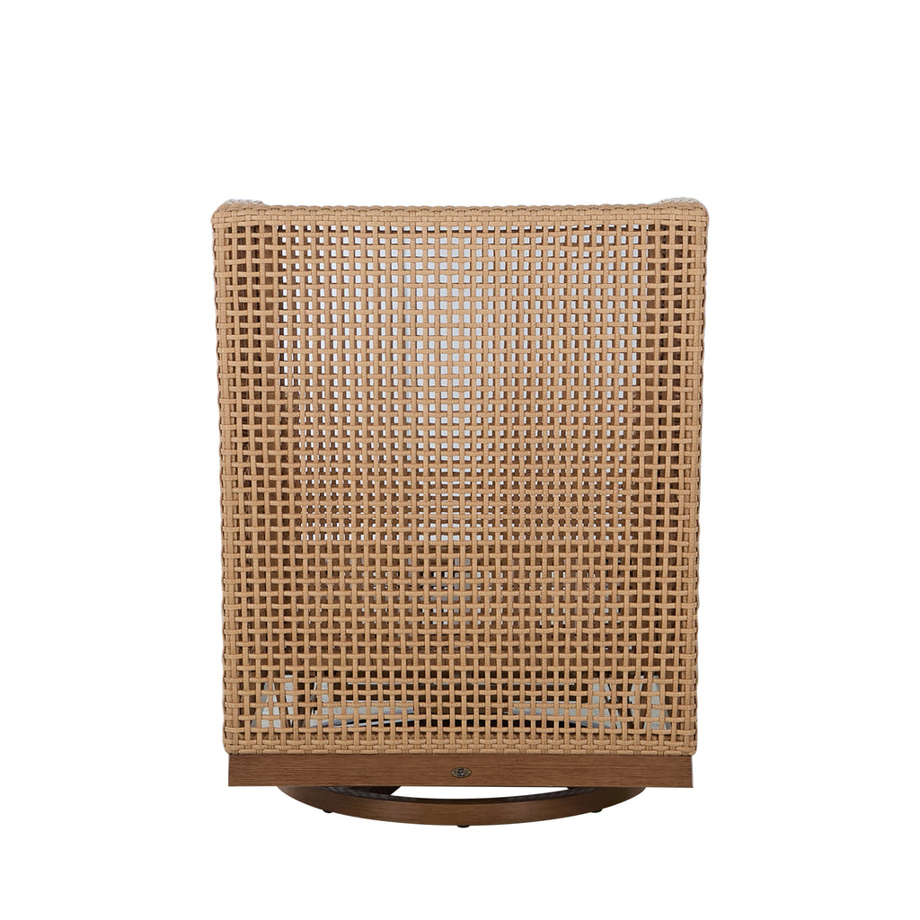 Peninsula Wicker Outdoor Swivel Glide Chair