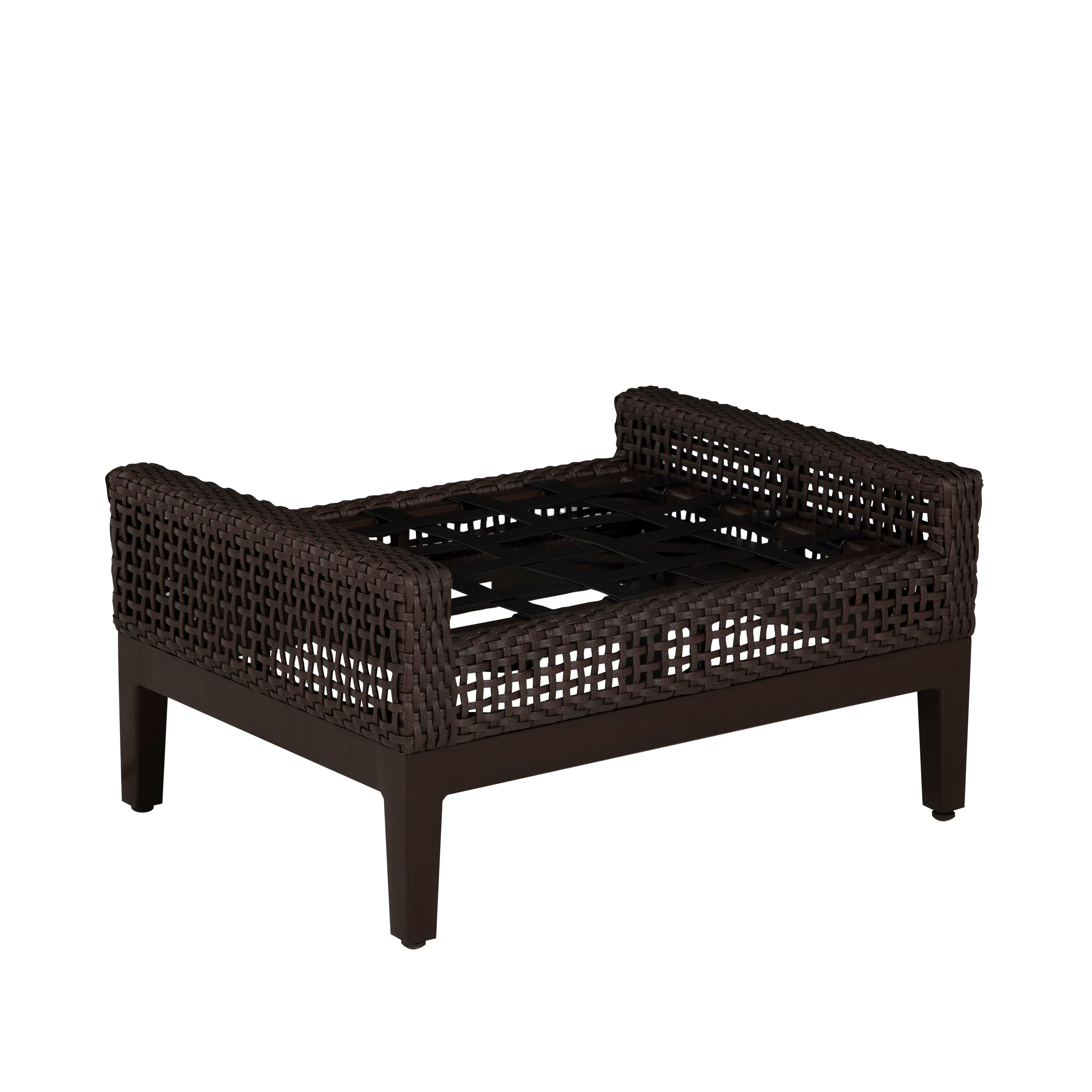 Peninsula Wicker Outdoor Woven Ottoman