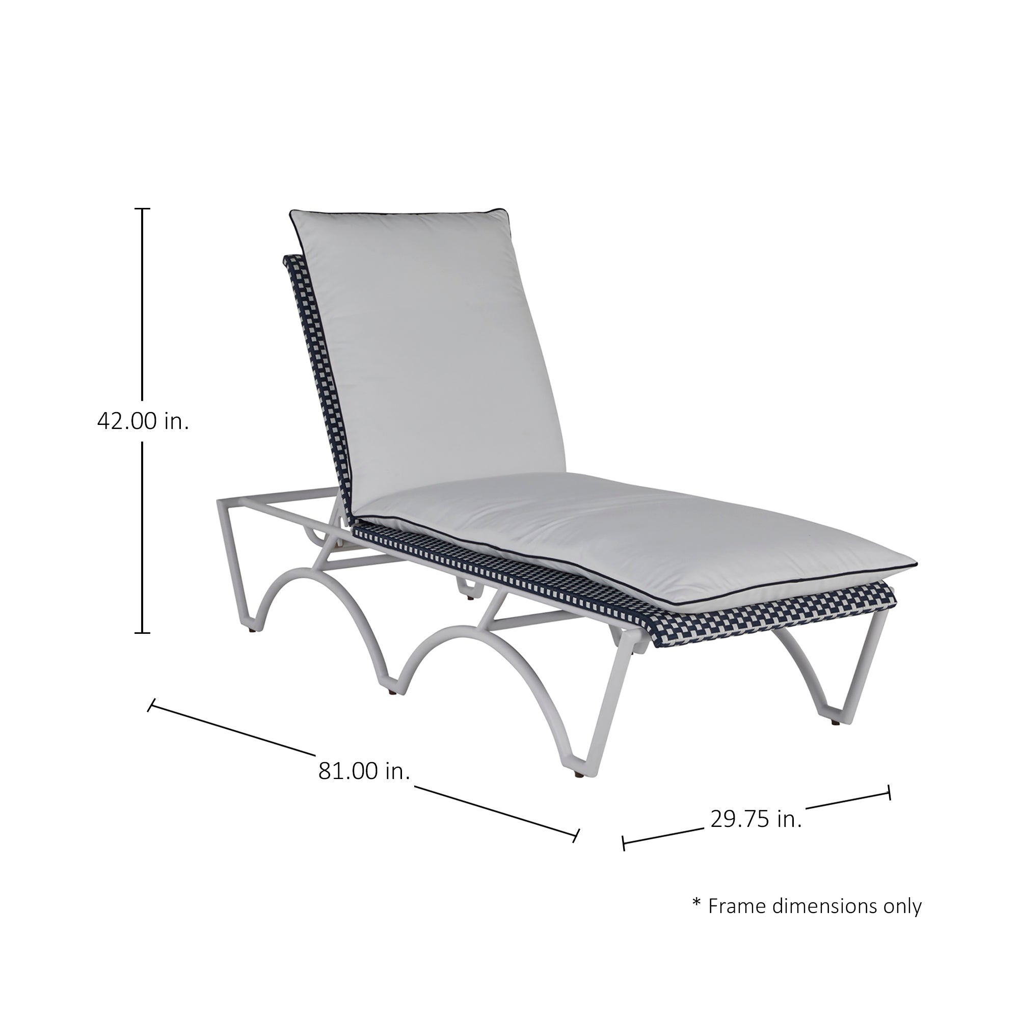 Savoy French Bistro Wicker Outdoor Chaise Lounge