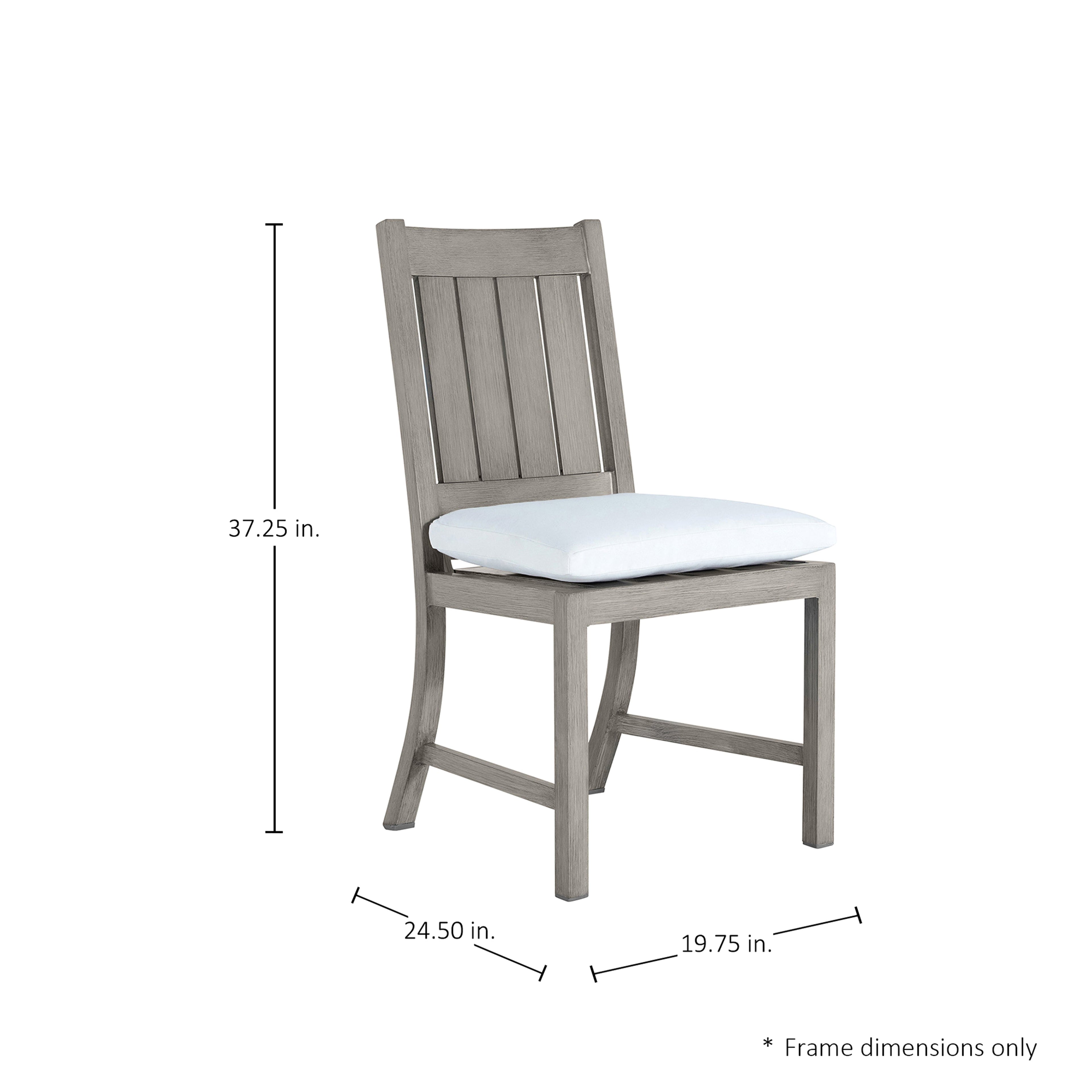 Club Croquet Aluminum Outdoor Side Chair
