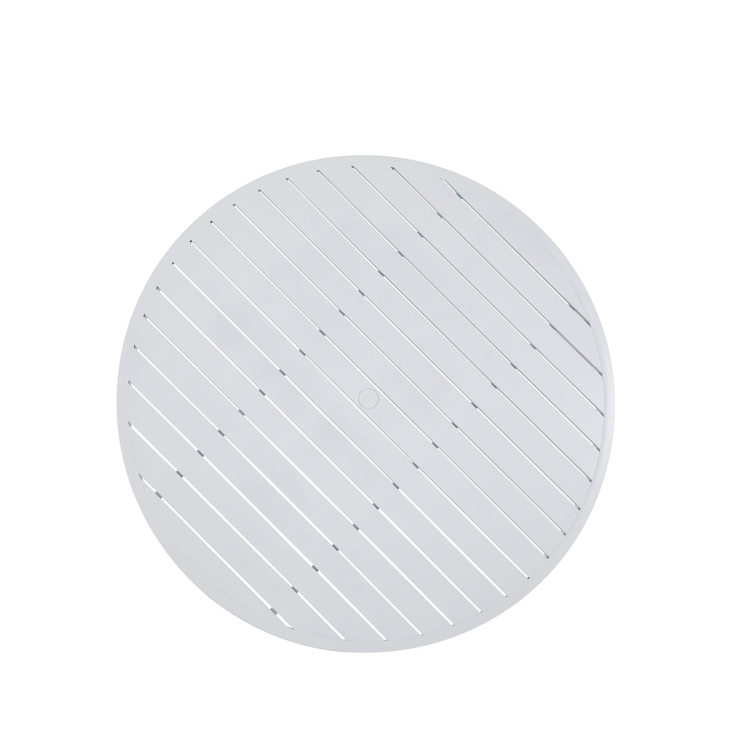 Brookings 60" Round Outdoor Slatted Dining Table
