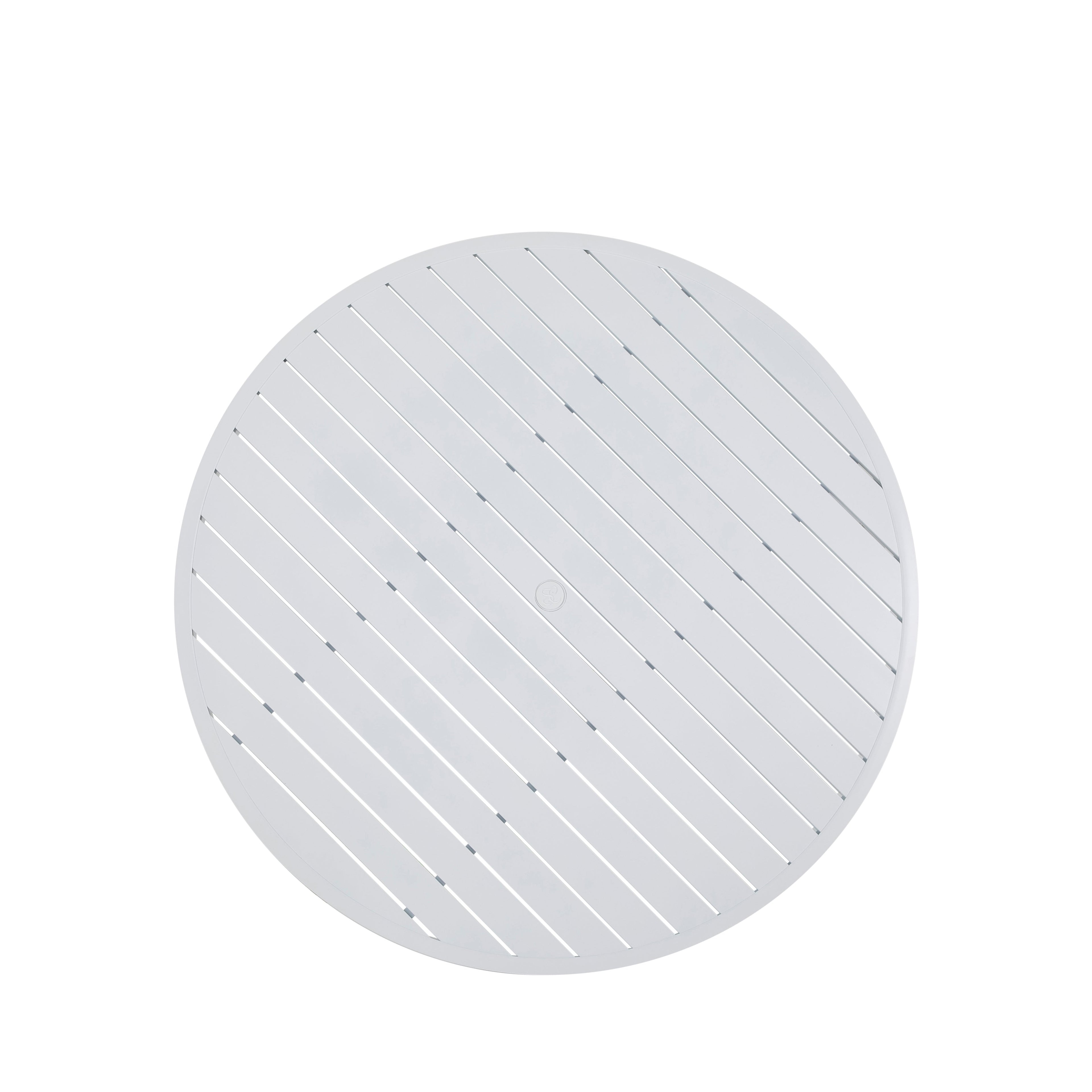 Brookings 60" Round Outdoor Slatted Dining Table