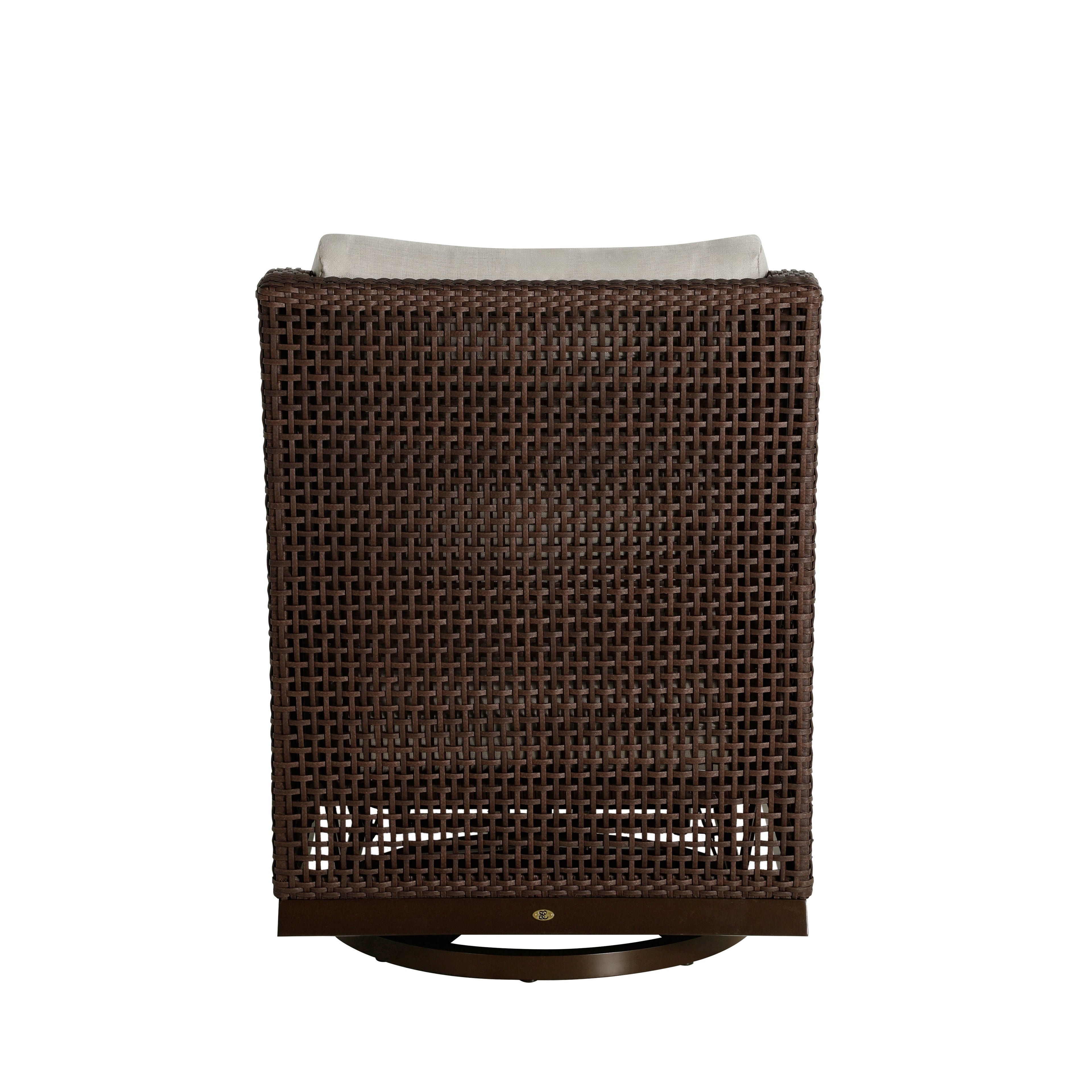 Peninsula Wicker Outdoor Swivel Glide Chair