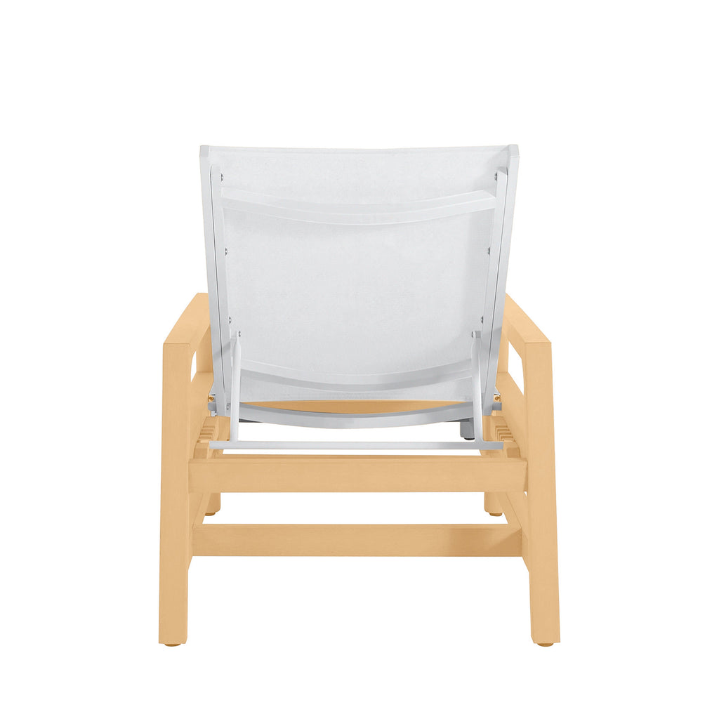 Seashore Wood Outdoor Chaise Lounge