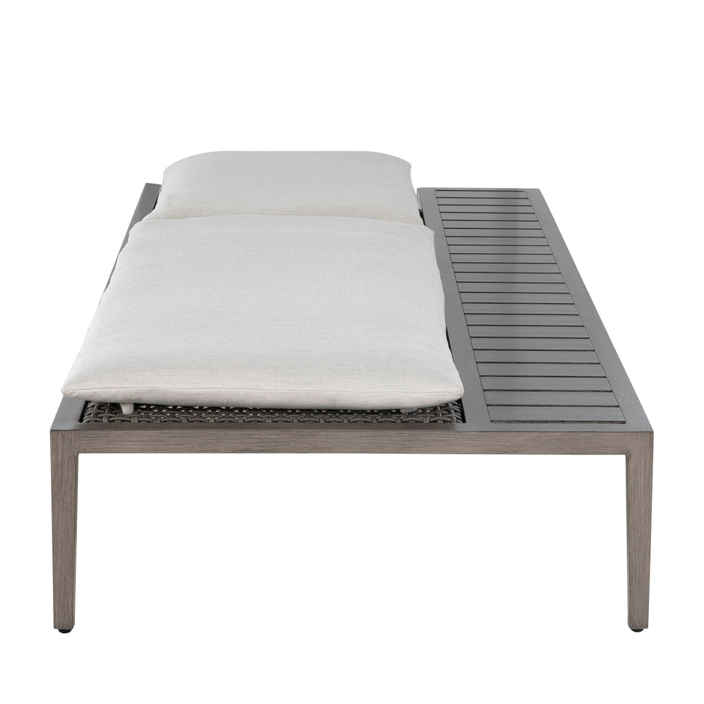 Harbor Wicker Outdoor Armless Chaise Lounge