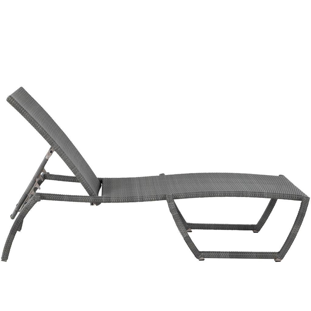 Skye Wicker Outdoor Armless Chaise Lounge