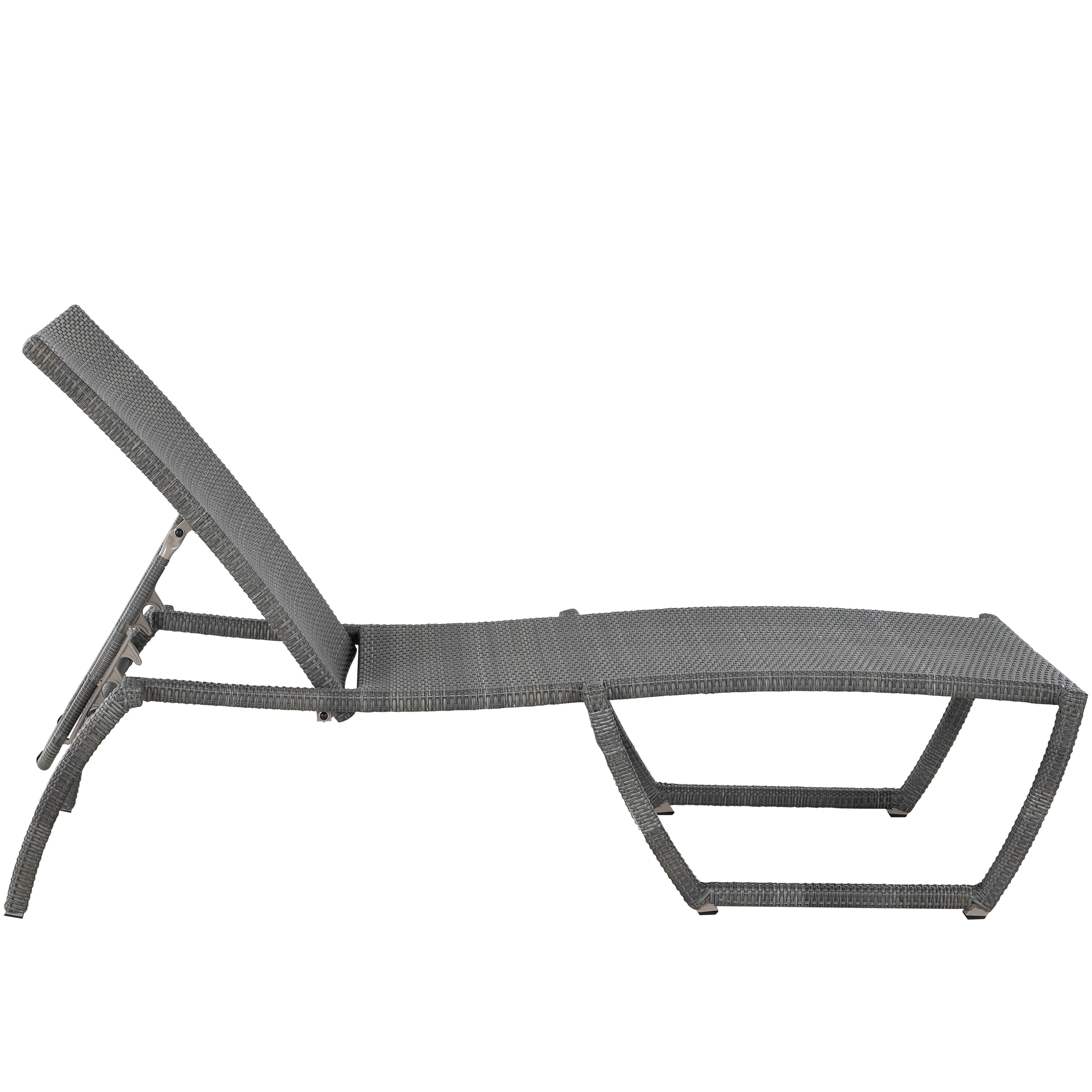 Skye Wicker Outdoor Armless Chaise Lounge