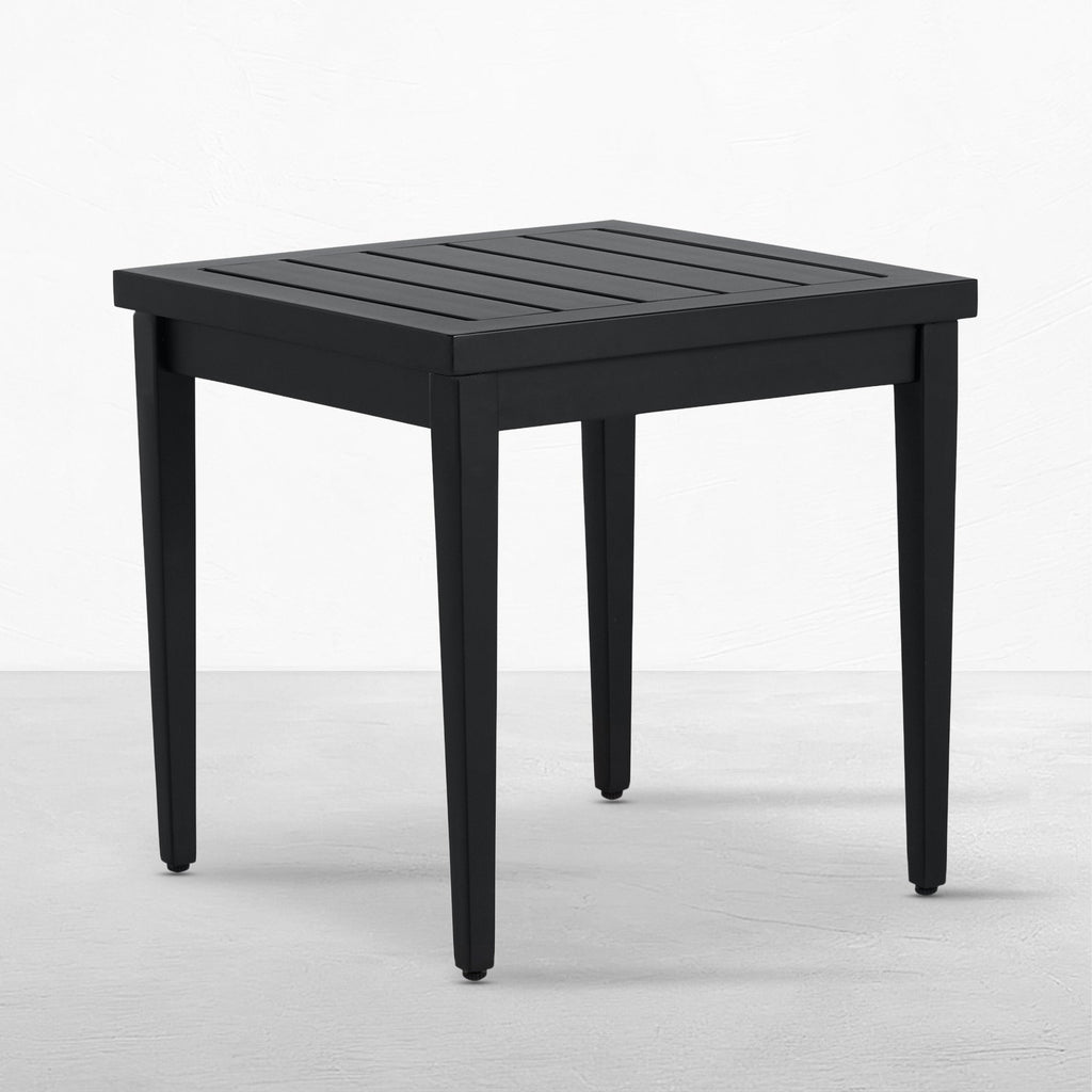 Brookings 20" Square Outdoor Slatted End Table
