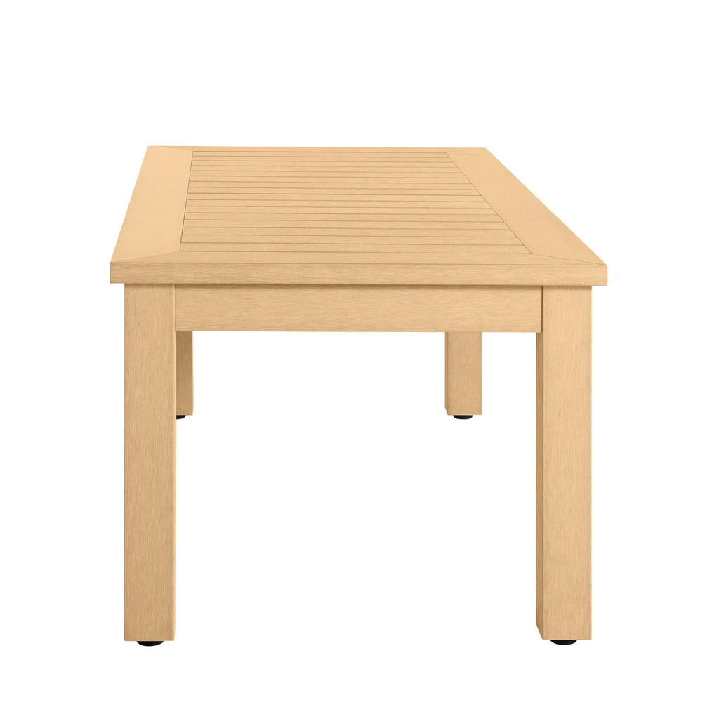 Portside Resin Rectangle Outdoor Coffee Table