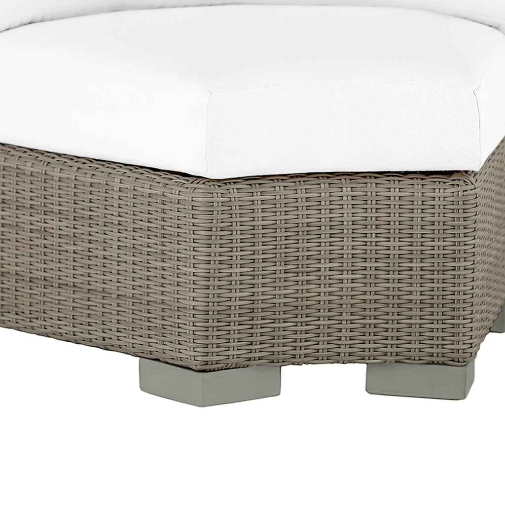 Club Woven Inside Outdoor Round Corner Chair