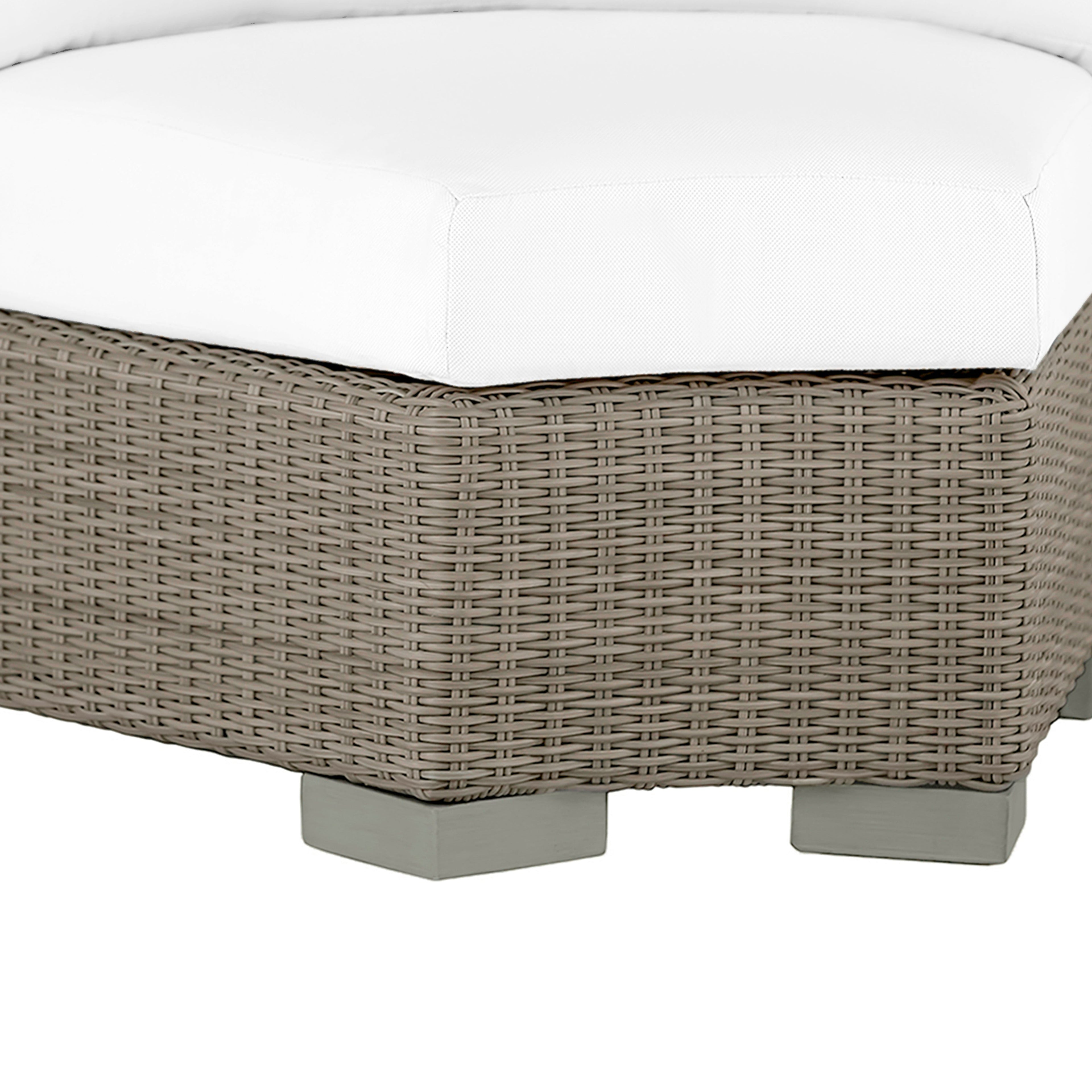 Club Woven Inside Outdoor Round Corner Chair