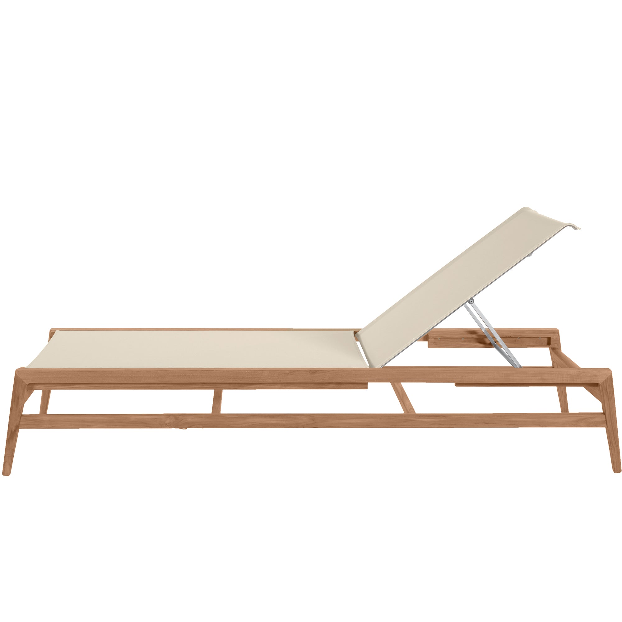 Coast Teak Outdoor Armless Chaise Lounge