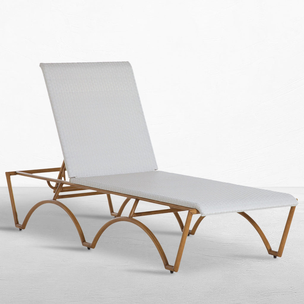 Savoy French Bistro Wicker Outdoor Chaise Lounge