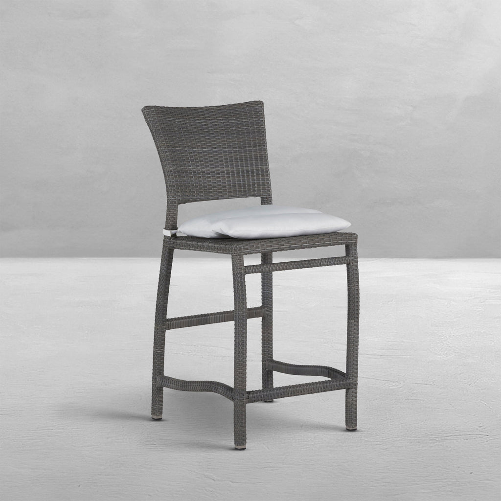 Skye Woven Resin Wicker Outdoor Counter Stool