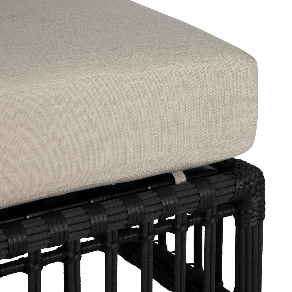 Newport N-Dura Resin Wicker Outdoor Woven Ottoman