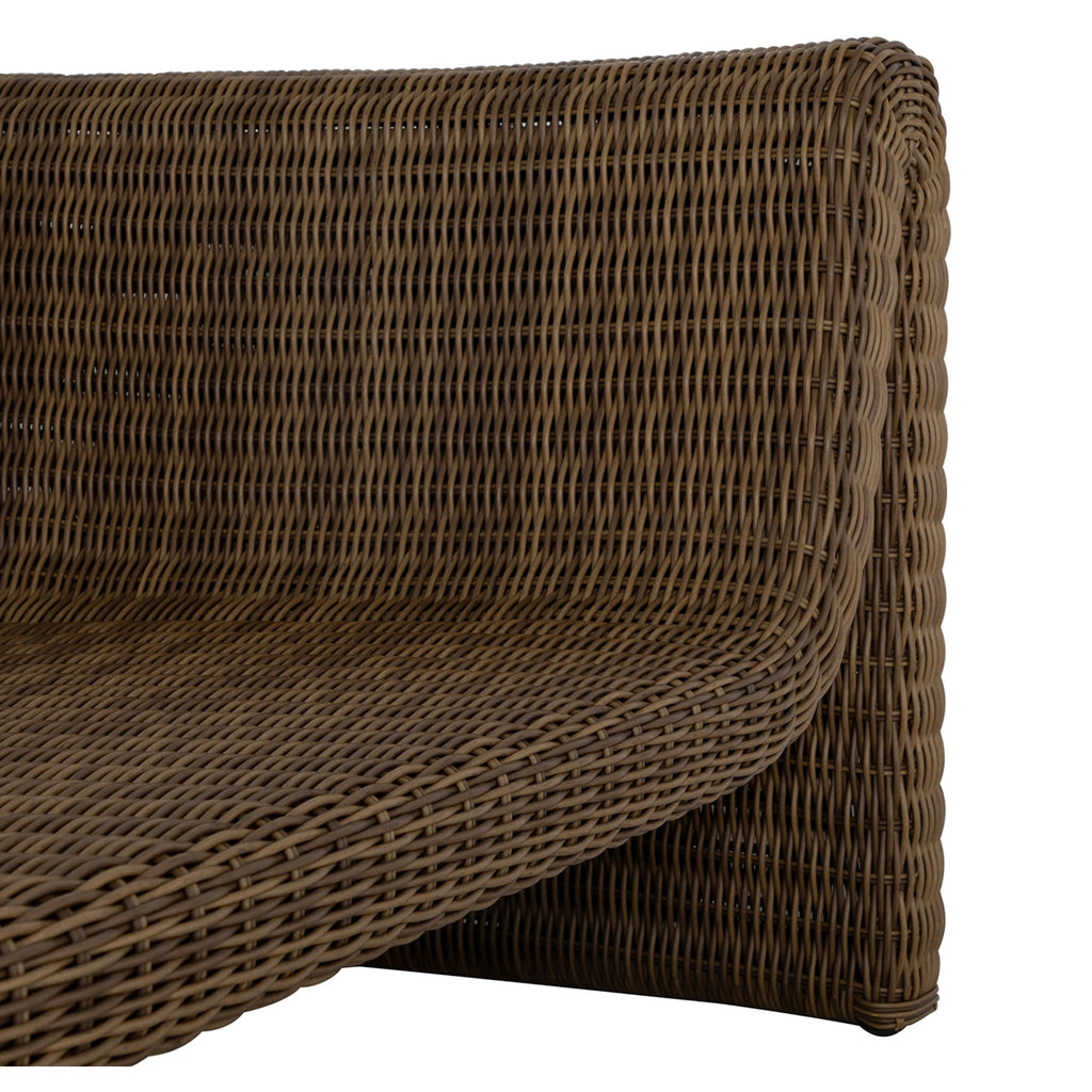 Como Resin Wicker Sofa
