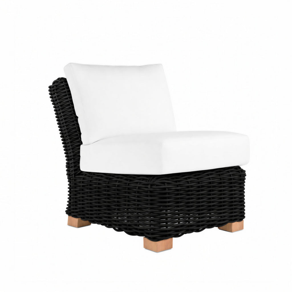 Montauk Resin Wicker Slipper Sectional Sofa