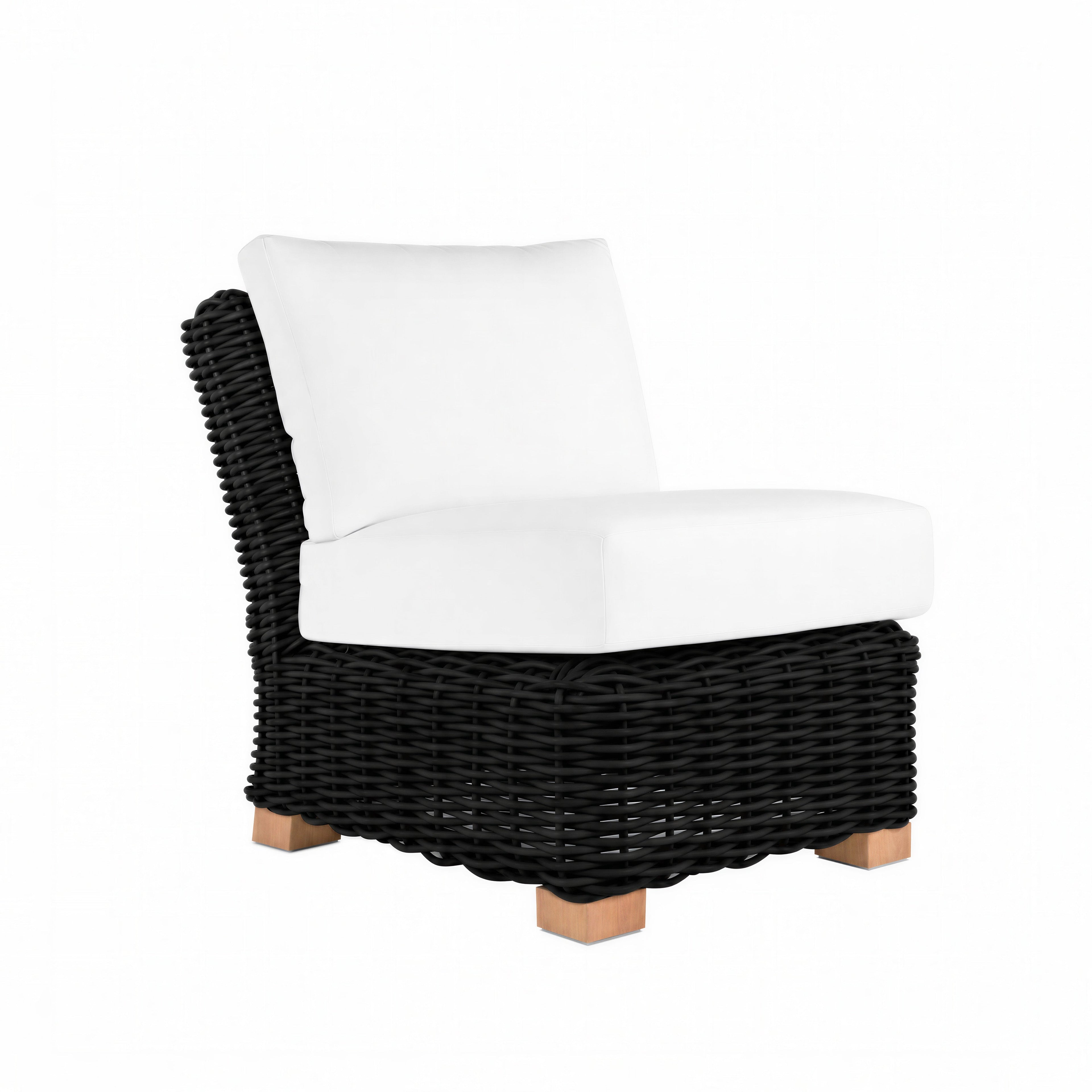 Montauk Resin Wicker Slipper Sectional Sofa