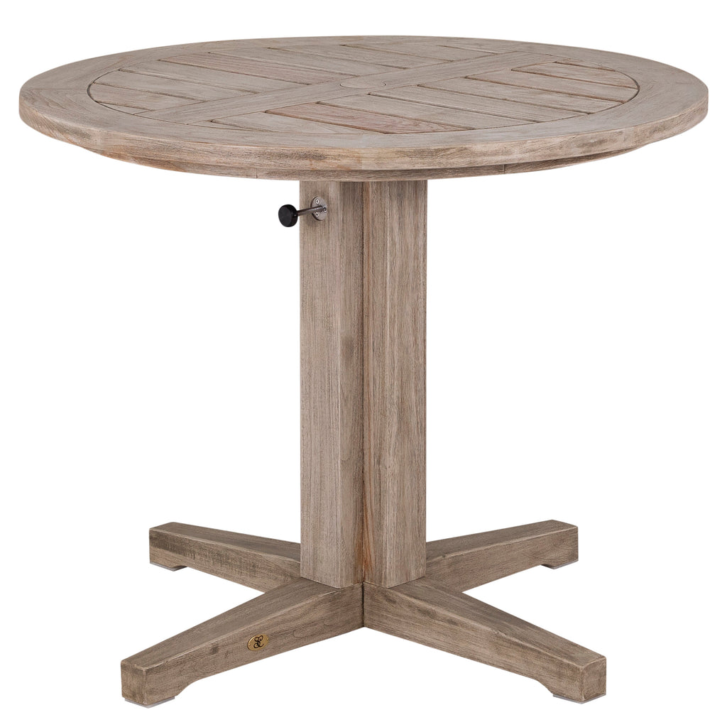 Club Teak Outdoor Dining Pedestal Base