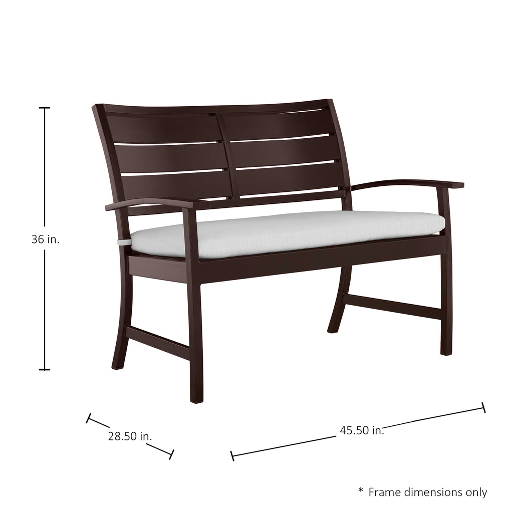 Charleston Aluminum Outdoor Bench