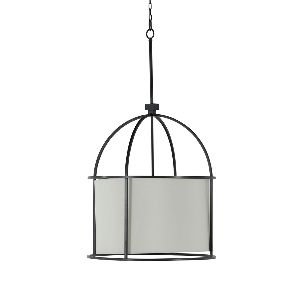 Marlon Stainless Steel 24.75" Drum Chandelier