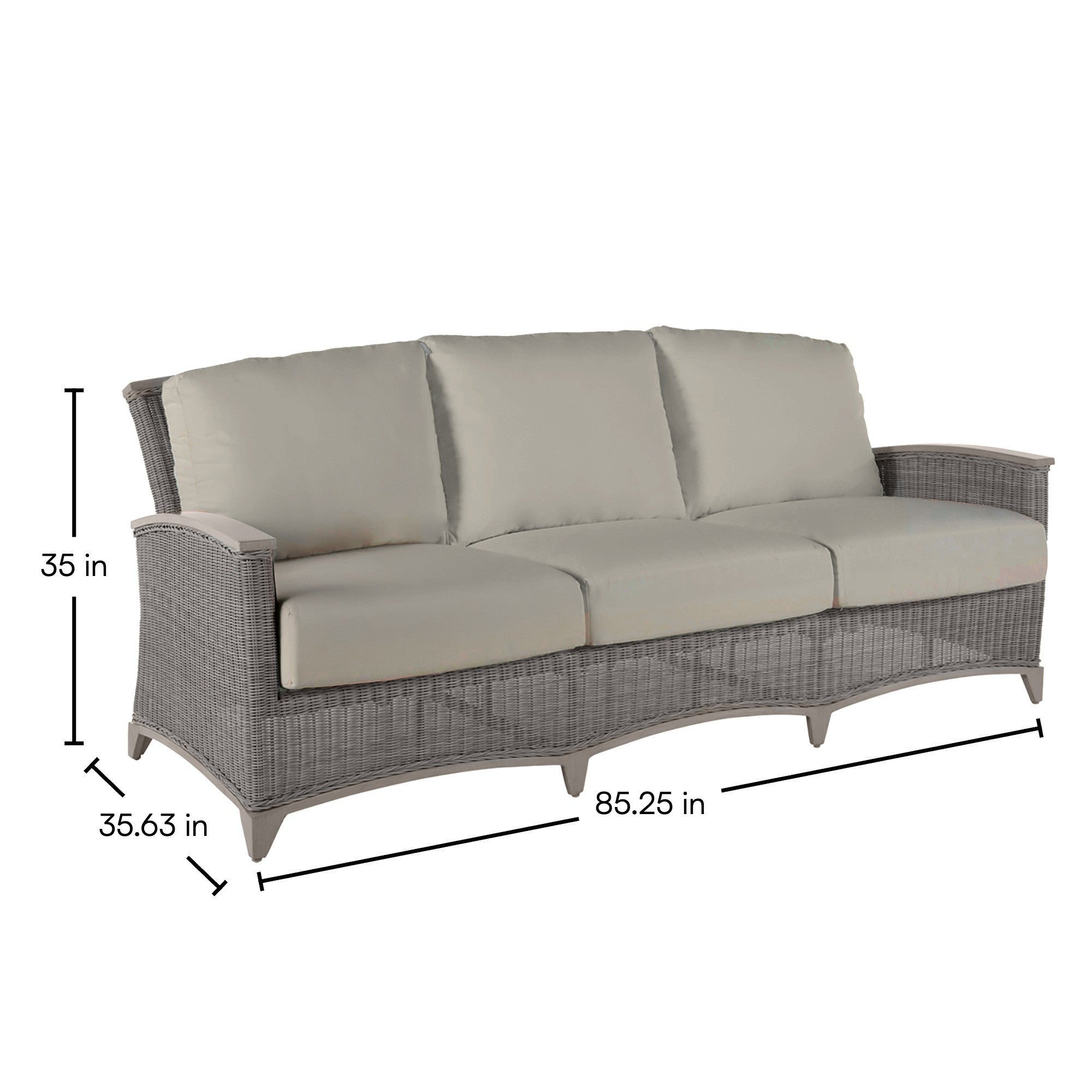 QS Astoria Sofa, Oyster-Linen Dove