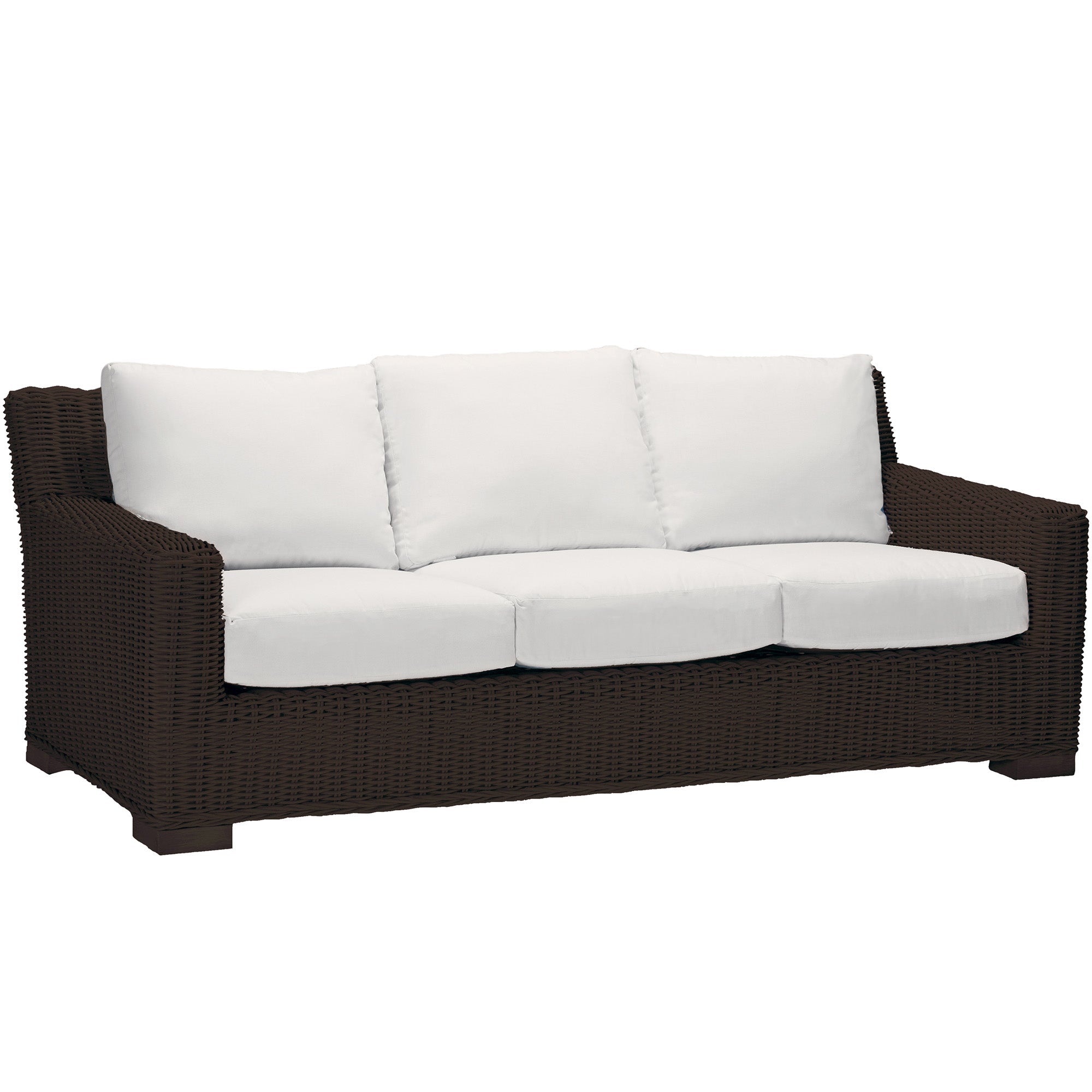 Rustic Resin Wicker Outdoor Sofa