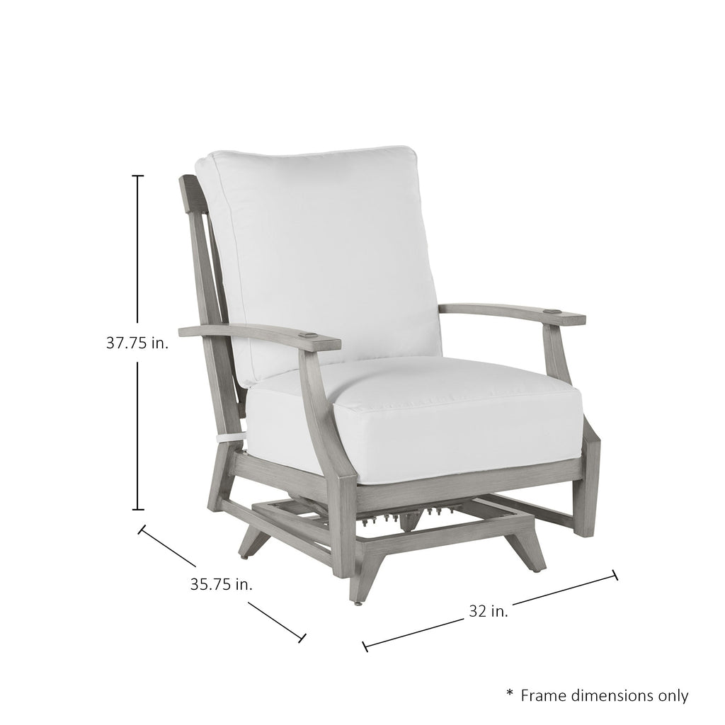Croquet Cast Aluminum Spring Lounge Chair