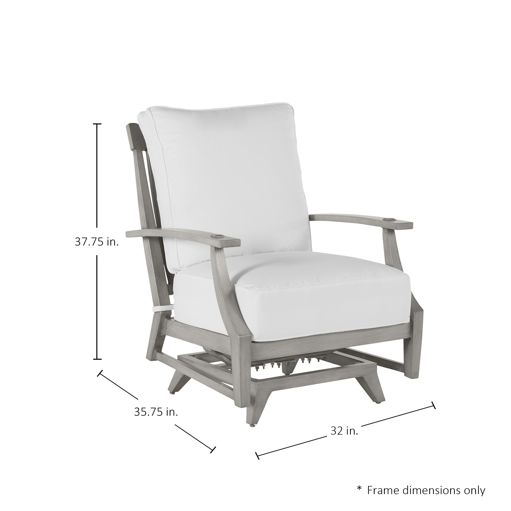 Croquet Cast Aluminum Spring Lounge Chair