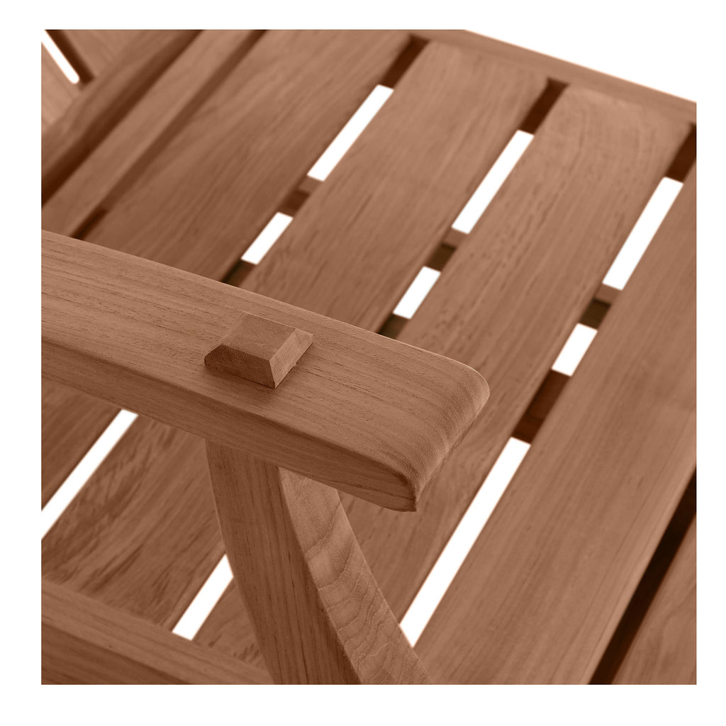 Croquet Teak Outdoor Chaise Lounge