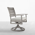 Charleston Aluminum Swivel Rocking Arm Chair