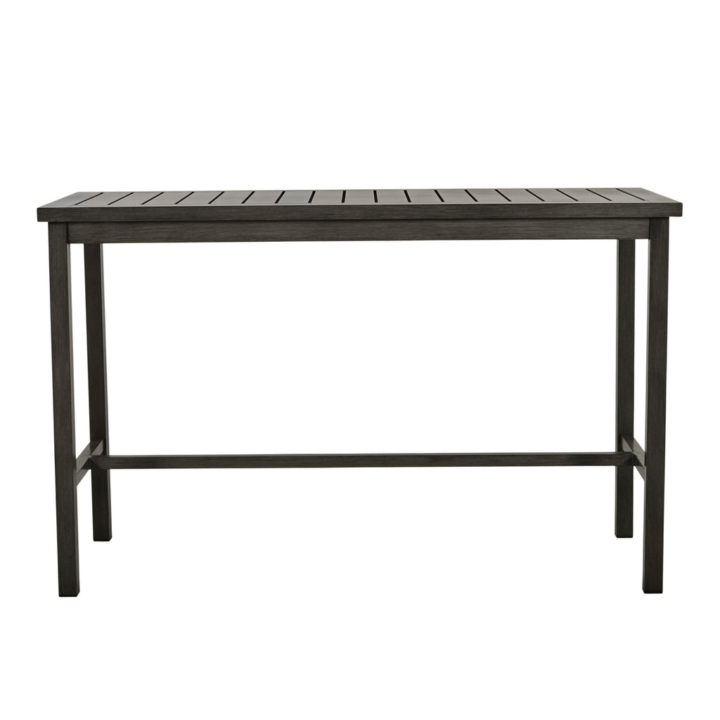 Club Aluminum 67"x 28" Rectangle Outdoor Bar Table