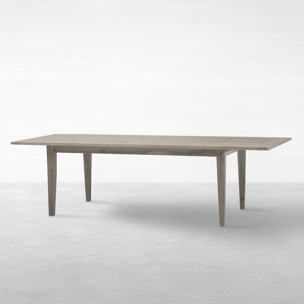 Teak Extension Farm Table W/ Hole