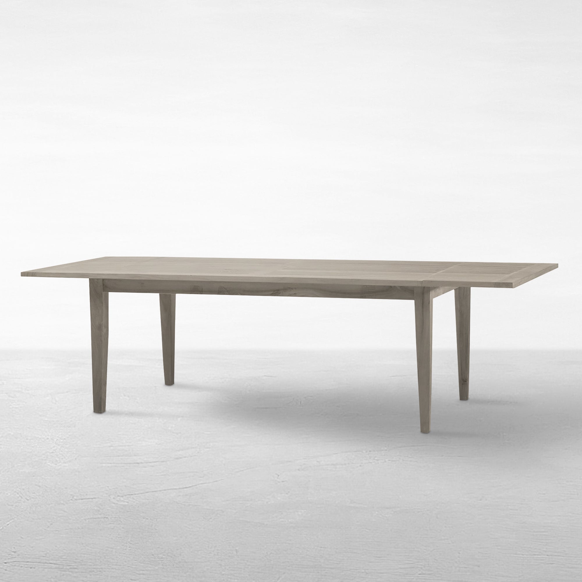 Teak Extension Farm Table W/ Hole