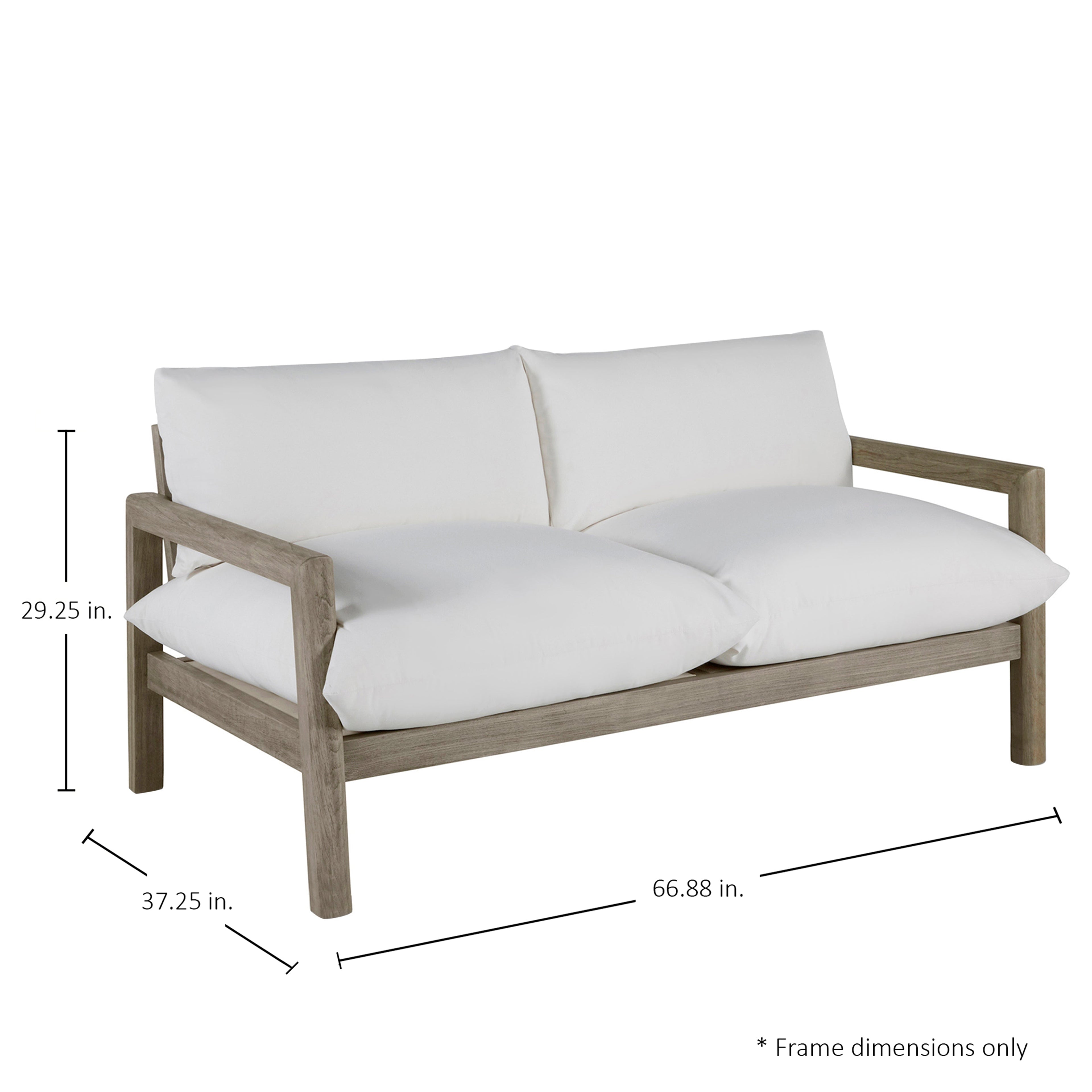 Monterey Teak Outdoor Loveseat