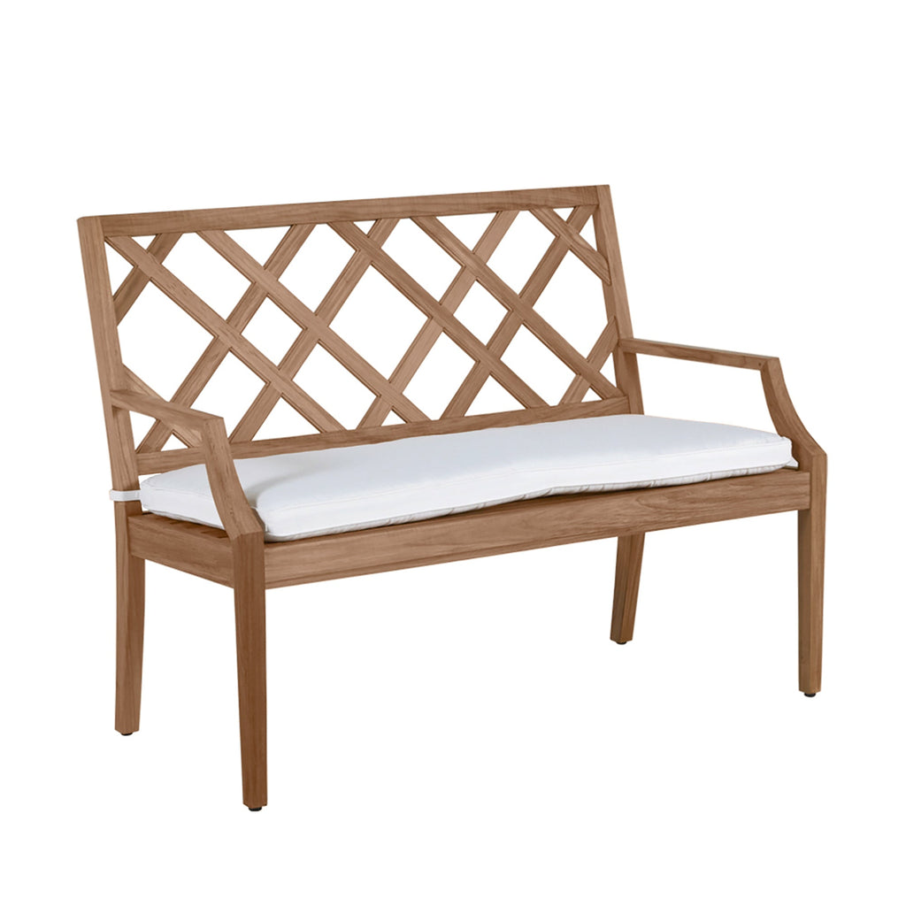 Haley Teak Outdoor Latticework Bench
