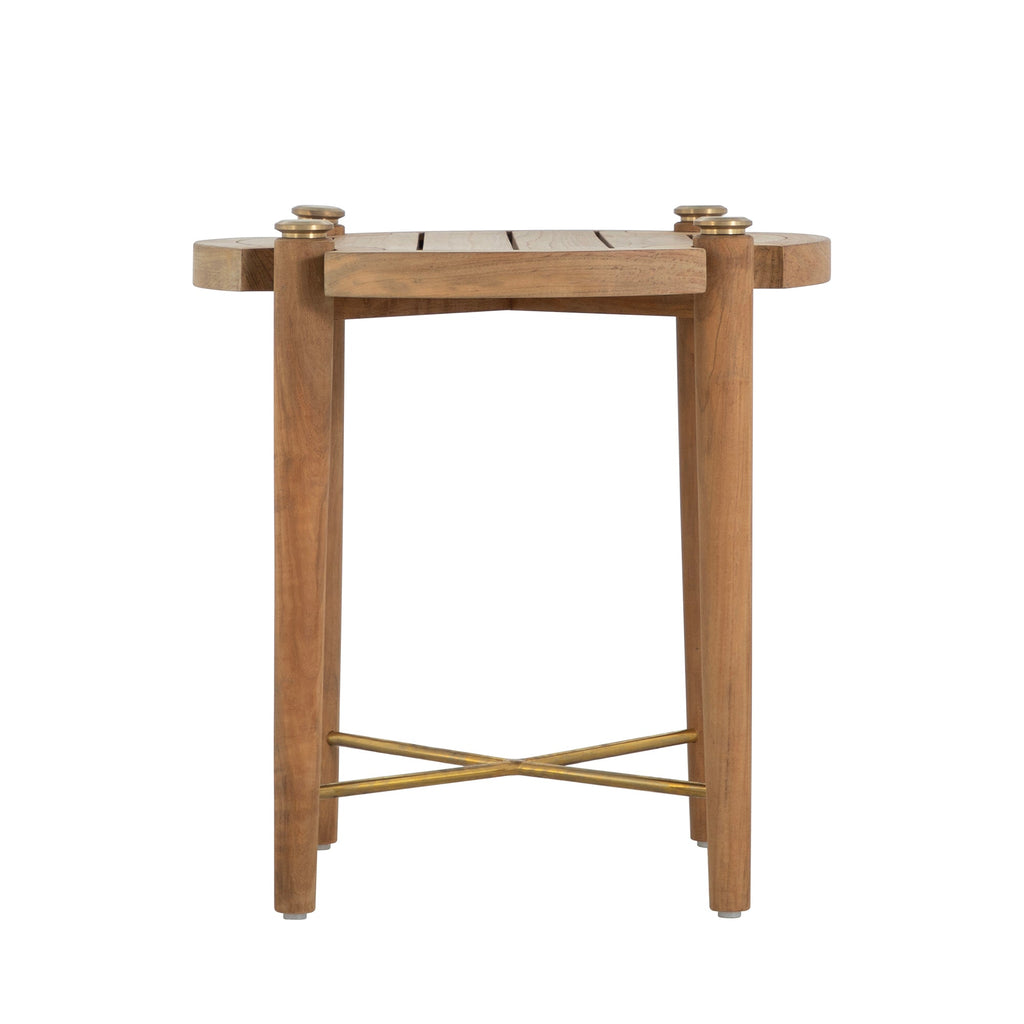 Pacifica Teak 22" Round Outdoor End Table