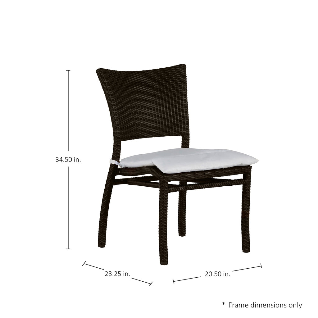 Skye Woven Resin Wicker Outdoor Side Chair