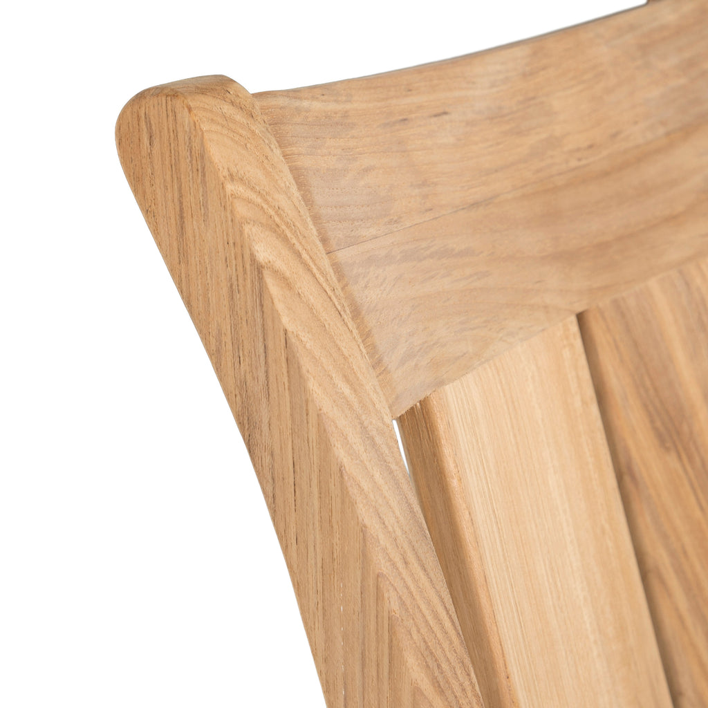 Croquet Teak Outdoor Transitional Counter Stool