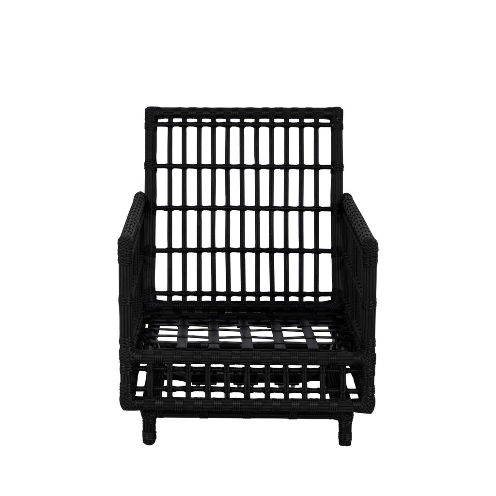 Newport Wicker Outdoor Woven Spring Lounge Chair
