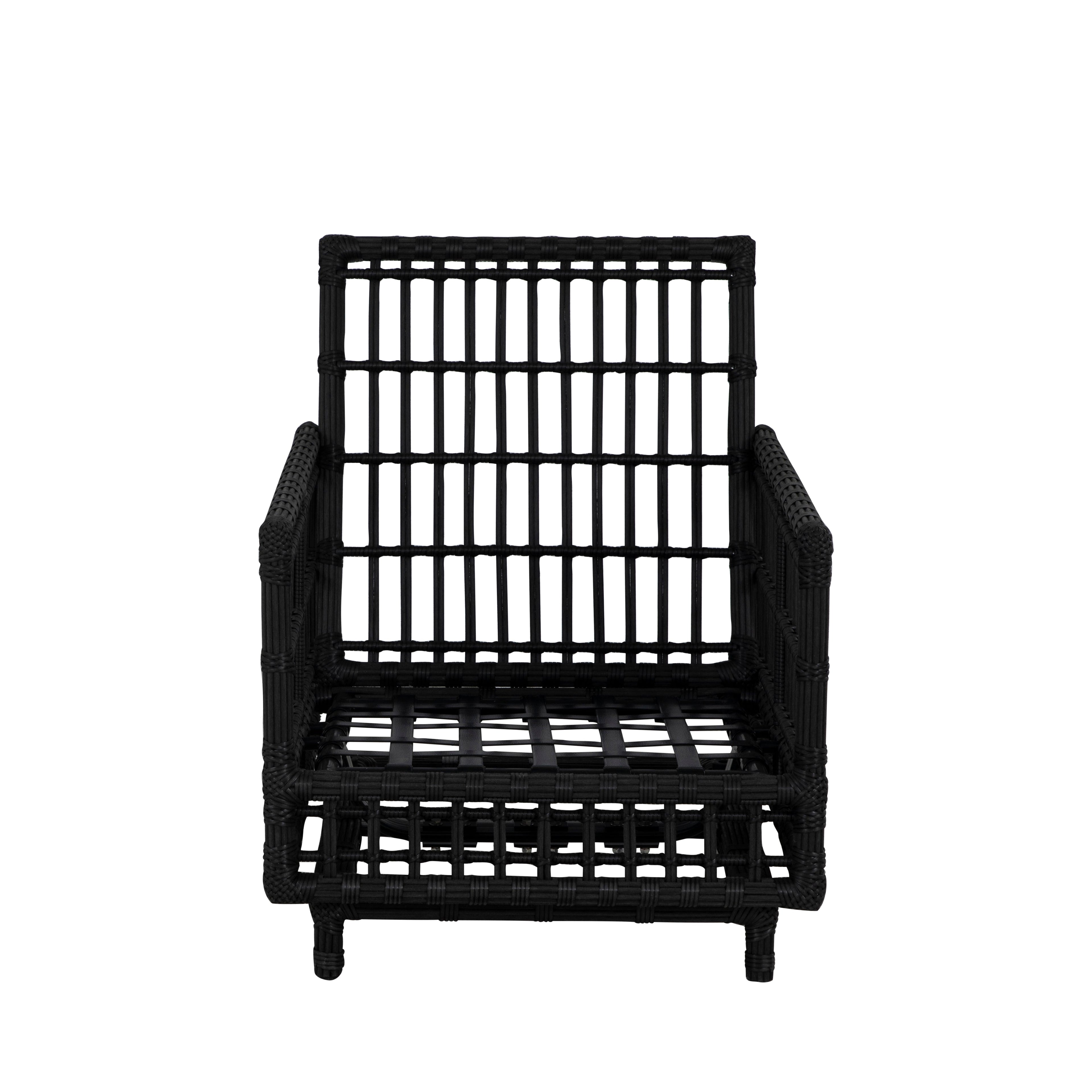 Newport Wicker Outdoor Woven Spring Lounge Chair